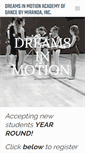 Mobile Screenshot of dreamsinmotiondance.com